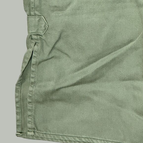 Sandrine Rose Twill Long Sleeve Oversized Dress Moss Women's Small NWT - Picture 6 of 12